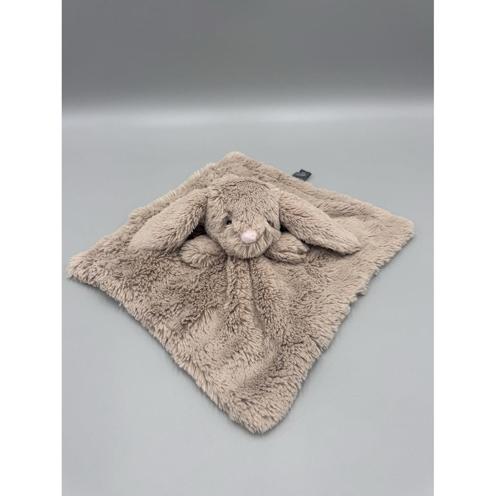 Brown Bunny Rabbit Baby Lovey Plush Baby Security Blanket BB
